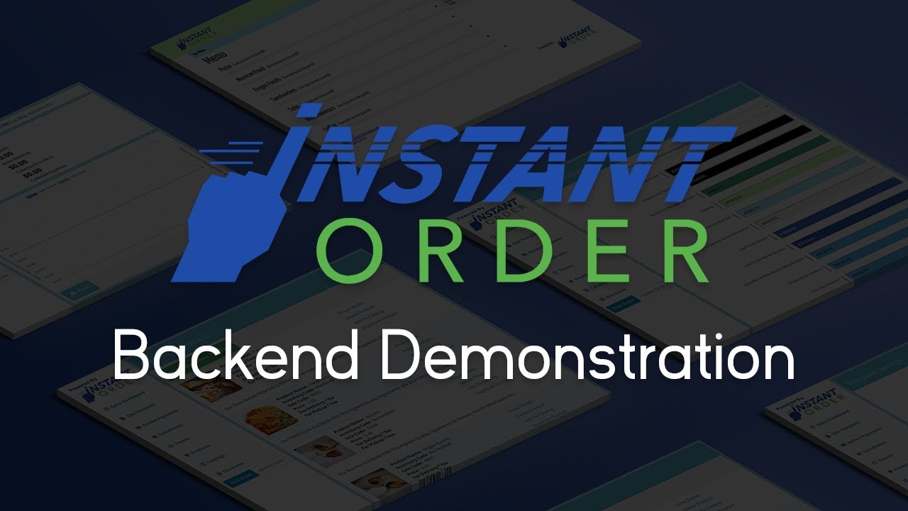 Backend Demo InstantOrder